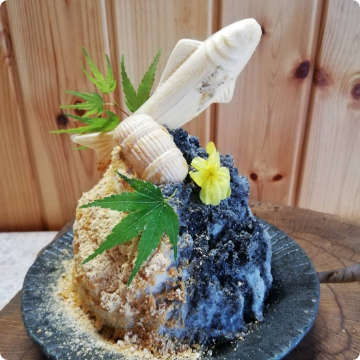 黒胡麻喜氷(くろごまきなこ氷)