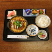 椎茸カツ鍋定食